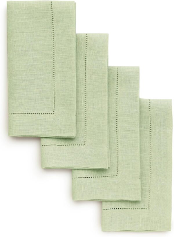 Natural Linen Napkin Washable Soft Premium Hotel Quality Reusable Napkins Perfect Table Linens for Family Dinners Weddings - Image 3